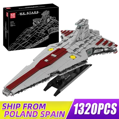MOLD KING 21074 Raumschiff-Spielzeug, das MOC Venator Attack Cruiser Star Destroyer Building Construction Toys Set für Kinder Image