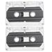 NUOLUX 2pcs Replacement Cassette Tape 30 Min Recording Time Tape Recording Supply