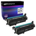 HYYYYH Remanufactured Toner Cartridge Replacements (Black 2-Pack) for 647A CE260A Works with Printers Color Laserjet: CP4025 CP4525 CP4025n CP4525dn CM4540fskm CM4540f CM4634