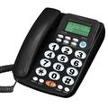 Cheefull Desk Telephone Caller ID Large Buttons Tilt Display Corded Standard Phone with Answering System and Caller ID