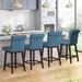 Mixoy 360°Swivel Accent Bar Stools Set,Modern Height Counter Stools with Backrests