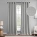 Exclusive Fabrics Lounge Embossed Grommet Velvet Curtains - Room Darkening Curtain for Bedroom & Living Room (1 Panel)