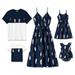 PatPat Family Matching Outfits Mommy and Me Cami Dresses and Short-sleeve Tee Sets Baby Girl: 12-18M