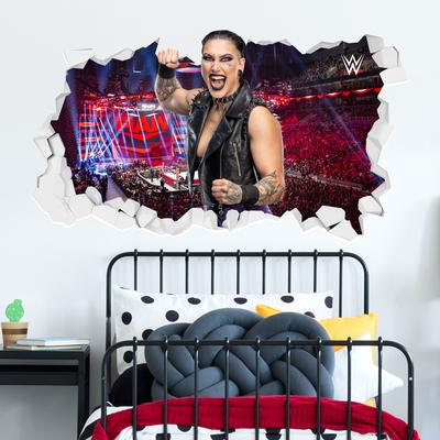 WWE Rhea Ripley Broken Wandaufkleber – 90 cm Breite x 50 cm Höhe Image