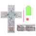 HOMEMAXS 1 Set of Diamond Picture Cross Pendant DIY Diamond Drawing Cross Craft Diamond Art Pendant