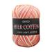 Cglfd Clearance Gradient Hand Knitting Milk Cotton Crochet Yarn 100% Soft Acrylic 3-ply Baby Cotton Wool Yarn Dryable Machine Washable Color-20# 50g for Throw Pillows Hats Dolls Scarves