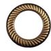 Large Antique Brass Design #12 Metal Curtain Drapery Hardware Supplies #12-1 9/16 Inch Inner Diameter Decorative Grommet/Rings W/Washer Eyelet Lot Of 10/25 / 50/100 Pcs (Pack Of 10)