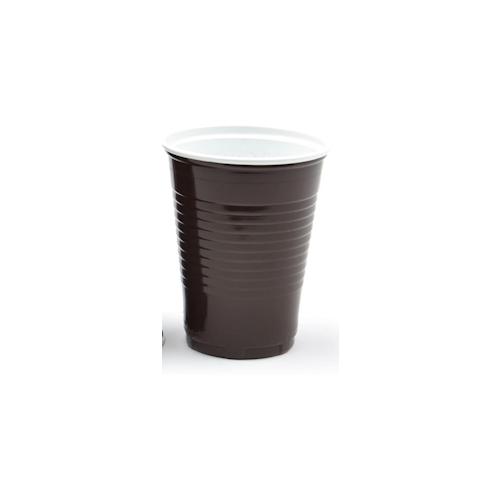 Thermobecher, 0,18 l braun Automatenbecher Kaffeebecher Heißgetränkebecher Plastikbecher Trinkbecher