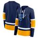 Women's Fanatics Branded Blue/Gold St. Louis Blues Top Speed Lace-Up Pullover Sweatshirt