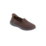 Wide Width Women's Hands-Free Slip-Ins™ Captivating Flat by Skechers in Chocolate Wide (Size 8 W)