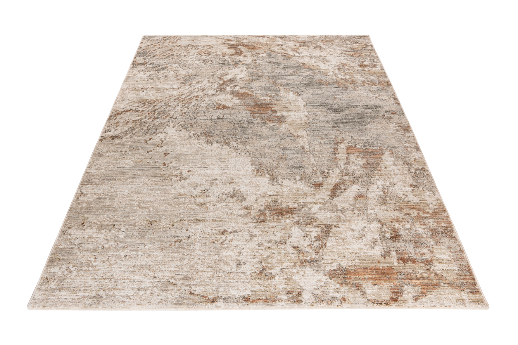 Teppich OBSESSION "My Everest 426", bunt (multi), B:140 H:7 L:200, Polyester, Teppiche, Fransenteppich, abstrakt gemustert, mit Fransen, Vintagedesign Image