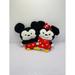 Disney Toys | Hallmark Disney Mickey And Minnie Plush Valentines Day Hearts | Color: Black/Red | Size: Osg