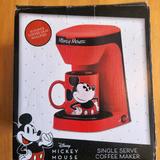 Disney Kitchen | Mickey Mouse Single Serve Coffee Maker | Color: Red | Size: Os