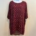 Lularoe Tops | Lularoe Womens Multi Print Print Size X Irma Shirt | Color: Red | Size: Xl