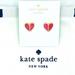 Kate Spade Jewelry | Kate Spade Pink Glitter Heart Stud Earrings Nwt | Color: Gold/Pink | Size: Os