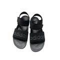 Adidas Shoes | Adidas Adilette Core Black Grey Beach Strap Sandals Slides Men (Size: 11) Fy8649 | Color: Black/White | Size: 11