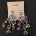 Kate Spade Jewelry | Kate Spade Silver Tone Sparkling Chandelier Drop Earrings Clear Crystal Accents | Color: Silver | Size: 3”