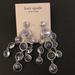 Kate Spade Jewelry | Kate Spade Silver Tone Sparkling Chandelier Drop Earrings Clear Crystal Accents | Color: Silver | Size: 3”