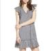 Madewell Dresses | Madewell Ruffled Hem Gingham Shift Dress | Color: Black/White | Size: 00