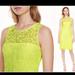 J. Crew Dresses | J Crew Neon Yellow Lace Mini Shift Dress | Color: Yellow | Size: 00