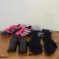 Adidas Shoes | Adidas Hot Pink Soccer Cleats Size 11 With Shin Guards And Soccer Socks Size S | Color: Pink | Size: 11g
