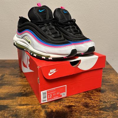 Nike Shoes | Nike Air Max 97 ‘Pure Platinum’ Size 12 Worn Twice! | Color: Black/White | Size: 12