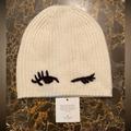 Kate Spade Accessories | Kate Spade Winking Beanie Hat | Color: Black/Cream | Size: Os