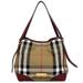 Burberry Bags | Burberry Tote Bag Beige Red Mega Check Canvas Leather Ladies | Color: Cream | Size: Os