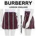 Burberry Skirts | Burberry Pleated Wrap Skirt 8 | Color: Black/Purple | Size: 8