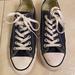 Converse Shoes | Navy Blue Converse All Star Low Tops 8 Women's Streetwear Athleisure Casual | Color: Blue/White | Size: 8