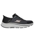 Skechers Men's Slip-ins: GO RUN Consistent - Empowered Sneaker | Size 10.5 | Black/Charcoal | Textile/Synthetic | Vegan | Machine Washable
