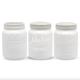 Ceramic Mason Cookie Jar Farmhouse Kitchen Decor - Utensil Holder - Cookie Jars with Lids - Vintage Cookie Container - Candy Jars with Lids - Flour Jar - Kitchen Countertop Organizer - (3 Pc White)