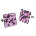 Tyler & Tyler Cufflink Tyler and Tyler Franklin Purple Black - Purple