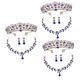 PACKOVE Grape Charm 3 Sets Jewelry Set Crystal Miss Daisy Keychain