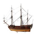 For:Video Production For: Scale 1/96 Classic Wooden Boat Model Kit 1715 Boat Wooden Model DIY Crafts