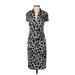 Joseph Ribkoff Casual Dress - Wrap: Black Animal Print Dresses - Women's Size 4