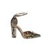 Aldo Heels: Tan Snake Print Shoes - Women's Size 8 1/2 - Pointed Toe