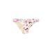 Betsey Johnson Swimsuit Bottoms: Ivory Floral Swimwear - Women's Size Medium