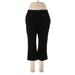 Lauren by Ralph Lauren Casual Pants - Mid/Reg Rise Flared Leg Cropped: Black Bottoms - Women's Size 12