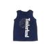 Timberland Tank Top Blue Print Scoop Neck Tops - Size 18 Month