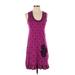 Nanette Lepore Casual Dress: Purple Hearts Dresses - Women's Size Small