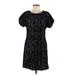 Vivienne Vivienne Tam Casual Dress - Shift: Black Jacquard Dresses - New - Women's Size Medium