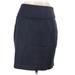 Banana Republic Casual Pencil Skirt Knee Length: Black Solid Bottoms - Women's Size 12