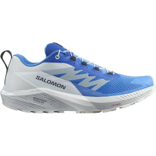 SALOMON Herren Trailrunningschuhe SHOES SENSE RIDE 5 Ibiza Blue/Lapis/Wht, Größe 46 ⅔ in Silber