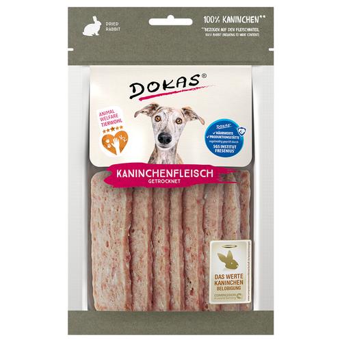 Sparpaket: 6x70g Dokas Fleischsnack mit Kaninchen Hundesnacks