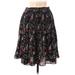 Max Studio Casual Skirt: Black Floral Bottoms - Women's Size Medium
