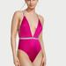 Women's Victoria's Secret Shine Strap Plunge One-Piece Swimsuit