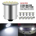 Signal lumineux de voiture 12V P21W BA15S 4/10 P21/5W BAY15D 1156 ampoules LED 1157 K blanc