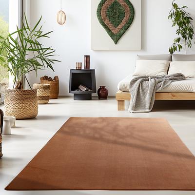 Teppich AYYILDIZ TEPPICHE "SKY 5400", braun, B:240cm H:7mm L:340cm, Polyester, Teppiche, Läufer, Besonders weich, Softfllor, waschbar Image
