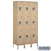 Salsbury 15 in. x 6 ft. x 15 in. 3 Wide Triple Tier Standard Metal Locker - Tan - Unassembled